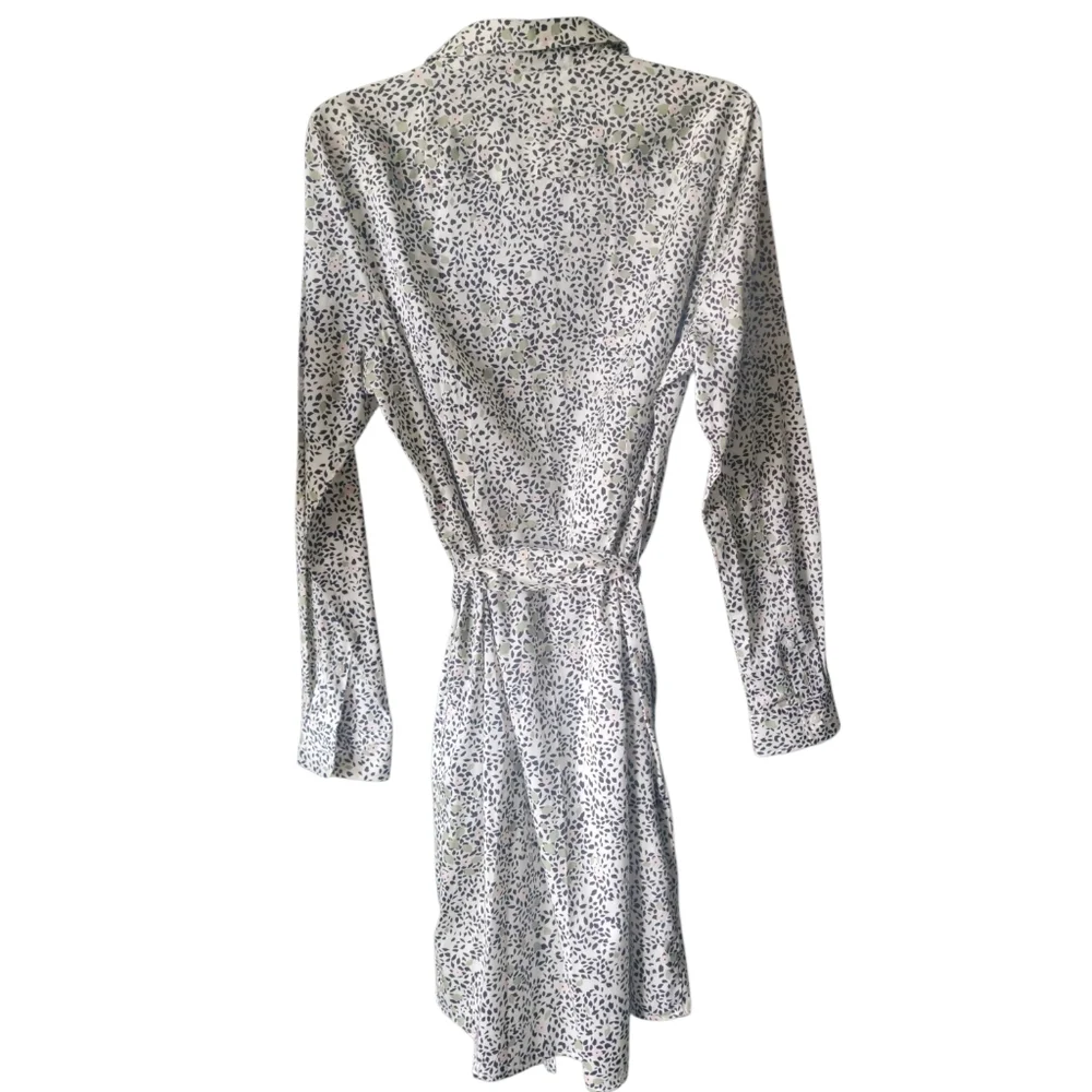 UNTUCKIT For Her/Phoebe Floral Print/ Wms Long Sleeve/Button Shirt Medi Dress/14 - Picture 6 of 10